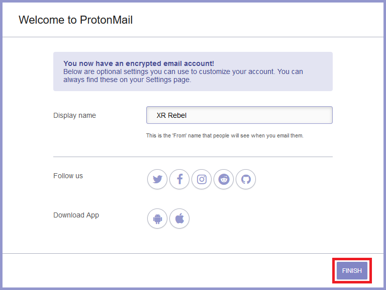 change protonmail address